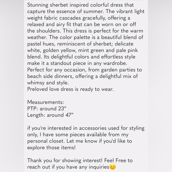 Colorful Pastel Summer Maxi dress - Picture 7 of 7